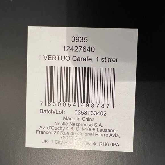 Nespresso Vertuo Carafe Set - new in box! - Picture 2 of 4